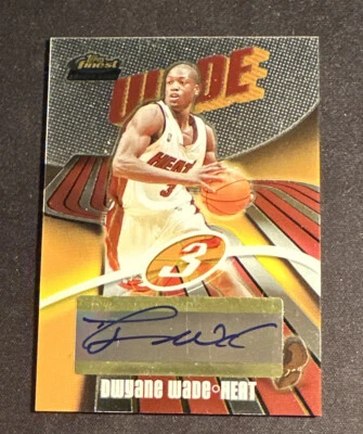 DWYANE WADE 2003-04 Topps Finest #158 Rookie Auto /999 - Image 1 of 2