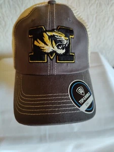 Missouri Tigers Mizzou Top of the World NCAA Trucker Gray Cap Hat Size OS New - Picture 1 of 11