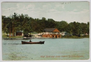 Cartolina fotografica High Park & Lake Ontario, Toronto, Canada 1907. Magenta Expo DC - Foto 1 di 2