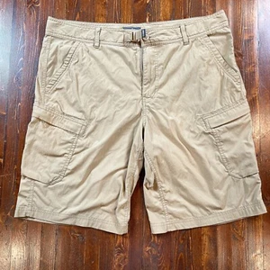 REI Co-op Men’s Relaxed Cargo Shorts Size 38 Brown Hiking Camping Lightweight - Picture 1 of 16