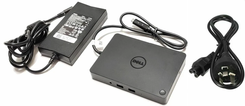 DELL GENUINE USB C DOCK Docking Station WD15 K17A HDMI mDP LAN TYPE *w/ 130W PSU - image 1 of 1