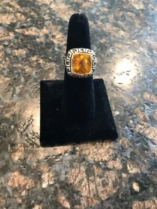 EFFY Balissima Sterling Silver & 18K Large Citrine Ring, Trunk show item - Picture 1 of 6