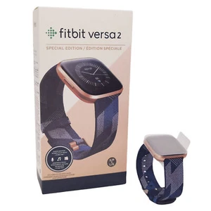 For Fitbit Versa 2 Special Edition Health Activity Tracker Navy Pink - Picture 1 of 2