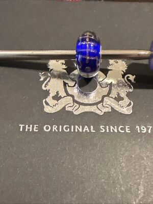 New Trollbeads Blue Longevity Event Glass Bead OOAK LAA 925 -2 - Image 1 of 4