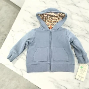 NEW! Baby Boy Carter’s 6M Zip-Up Flannel Plaid Lined Hoodie Jacket Coat - Picture 1 of 5