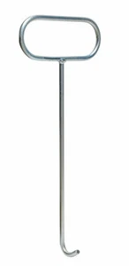 GAT Schachtdeckel-Haken 60 cm mit Öse 12 mm Rundstahl verzinkt Gulli Ablauf - Bild 1 von 2