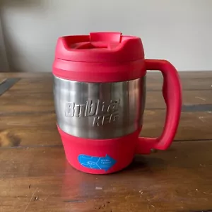 Tazza da viaggio Bubba Keg 52 oz rossa in acciaio inox isolata con apribottiglie - Foto 1 di 6
