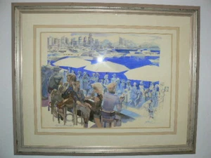 large and exquisite WC by well listed artist Charles Billich - Picture 1 of 5