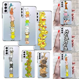 Silicone Soft TPU Case For Samsung Galaxy S22 S21 FE S23 S24 Animals Phone Cover - Picture 1 of 100