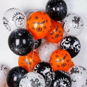 20 x 12" Assorted Halloween Latex Balloons Helium Party Balloon Decorations UK - Picture 1 of 2