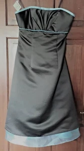 Mori Lee Chocolate Knee Length Dress Party / Special Occasion UK 12 £155 - Picture 1 of 3