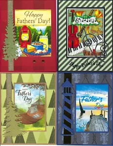 Handmade FATHER'S DAY CARDS -- #F4--Lot of 4 - Picture 1 of 1