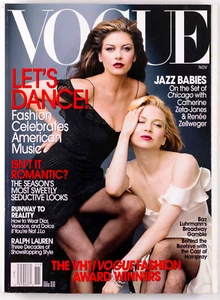 RENEE ZELLWEGER Catherine Zeta-Jones VOGUE magazine November 2002 Luhrmann VH1 - Picture 1 of 18