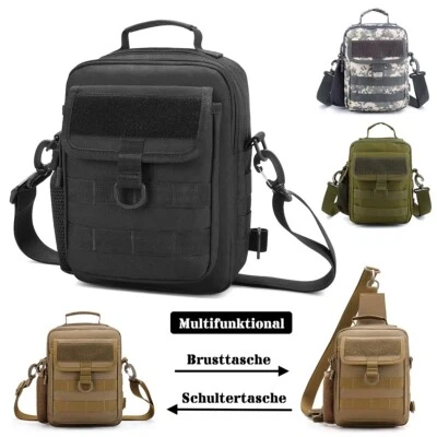 Taktische Multifunktion Tasche EDC Schultertasche Tactical Crossbody Bag MOLLE - Bild 1 von 4