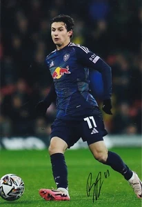 Brenden Aaronson - Hand Signed 12x8 Inch Photograph - Leeds United - COA - Picture 1 of 1