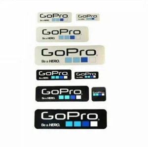 Set 2 adesivi autoadesivi per GoPro Hero casco sportivo fotocamera etichetta/marca - Foto 1 di 5