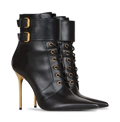 Botas Balmain Nuevas Uria Tacones con Cordones  Foto 1 de 4
