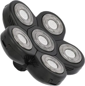 AidallsWellup Herren 5-in-1 Elektrorasierer, 6 Klingen Ersatzkopf, schwarz - Bild 1 von 5