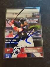 2018 Reading Fightin Phils Team Jan Hernandez RC Rookie Card Signed IP Auto MLB