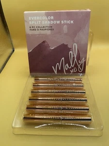 Mally Evercolor Split Shadow Sticks 6pc Set Cafe Latte/Tip Taupe/Warm Smoke - Picture 1 of 3