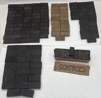 Lote De Colección De 160 Dominó Madera Incluye Un Juego Completo En Caja Original Foto 1 de 4