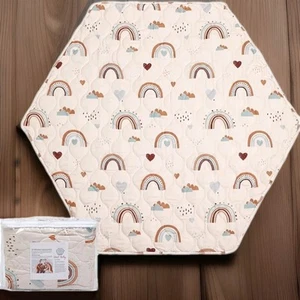 Dad Baby Hexagon Playpen Mat New In Vacuum Sealed Bag 59" - Picture 1 of 3