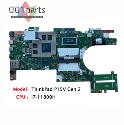 For Lenovo ThinkPad P15V Gen 2 Laptop Motherboard i7-11800H 8SSB21C52923  - Image 1 of 2