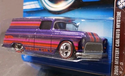 Hot Wheels Mystery Car 2006 - '55 Chevy Panel - RLC - Correo en coche con bicicleta en el interior Foto 1 de 4