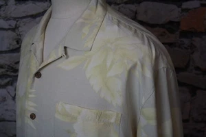 Tommy Bahama Herren Hawaii Camp Hemd Ganz Seide Mehrfarbig Blumen Kurzarm XL - Bild 1 von 12