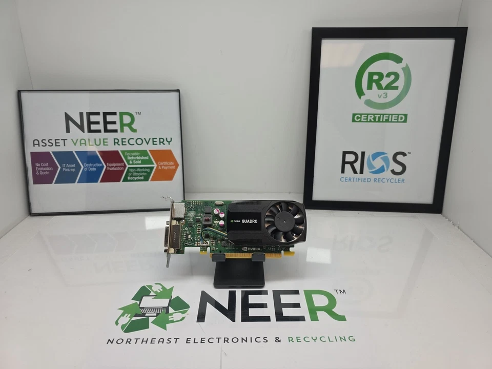 NVIDIA Quadro K620 2GB Low Profile PCI-E Video Graphics Card DP DVI-I JGN28 - Image 1 of 4