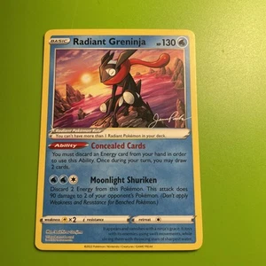 Tarjeta Pokémon Radiant Greninja 2024 Campeonato Mundial No Holo - Imagen 1 de 2