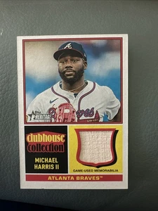 2025 Topps Heritage Michael Harris II Clubhouse Collection Bat Relic #CCR-MH - Picture 1 of 2