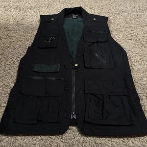 Promaster Vest Men Large Black Pockets Photographer Hunting Fishing Safari - Picture 1 of 6
