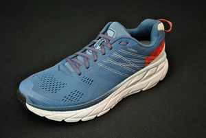 Hoka One Clifton 6 Men 9 Running Blue White 12925SS6 - Picture 1 of 7