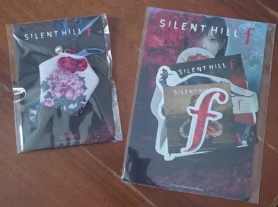 KONAMI Gamescom 2025 Silent Hill f Merch Set - Card + Stickers + Omamori Peony Charm