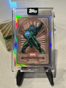 SDCC 2025 Topps Marvel Mint RONAN THE ACCUSER Silver Encased Exl Card SDCC 4/100 - Picture 1 of 2