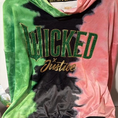 Sudadera con Capucha Wicked Pull Over de Justice XL Verde, Rosa, Negra Nueva Foto 1 de 3