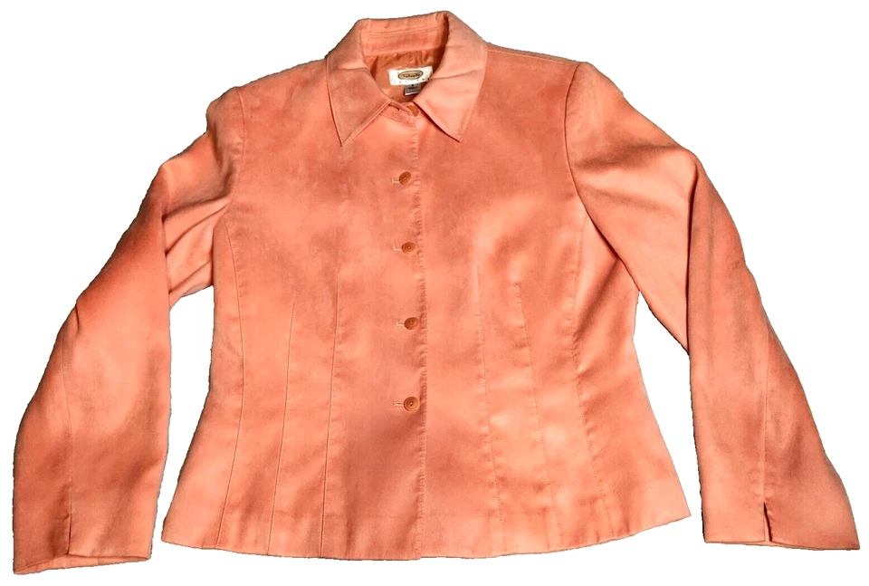 Blazer Talbots Petites para mujer talla 8P melocotón abotonado hombreras forradas Foto 1 de 4