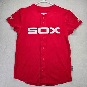 Camiseta deportiva de los Chicago White Sox juvenil X-grande XL majestuosa roja logotipo de transferencia de calor  - Imagen 1 de 10