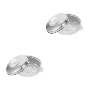 2 Sets Aluminum Steamer Kitchen Gadgets Reusable Steaming Basket - Picture 1 of 12