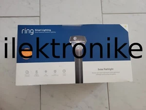 Brand NEW Ring Solar Powered Pathway Light Motion-Activated 1 Pack Black - Picture 1 of 3
