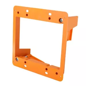 Construct Pro™ Slim Dual Gang Open Back Low-Voltage Plastic Bracket (Orange) - Picture 1 of 6