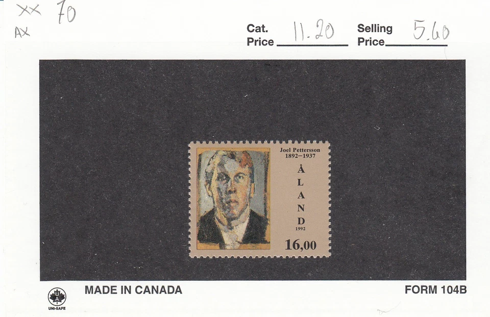 Aland - 1992 - Sc **70 - 16,00 M, multicolor, pintura Foto 1 de 1