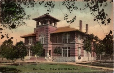 Vintage Postcard View of the Court House Alamogordo New Mexico NM 1911     20552 - Image 1 of 2