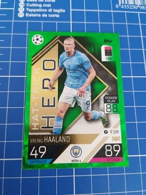 ERLING HAALAND EMERALD #HTH 1 PARALLEL Topps Match Attax UCL 2022/23 CITY - Image 1 of 2