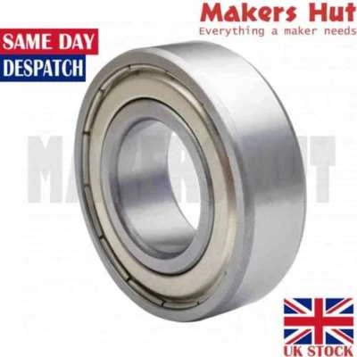 6001 ZZ 12mm x 28mm x 8mm Shielded Deep Groove Ball Bearing 6001ZZ