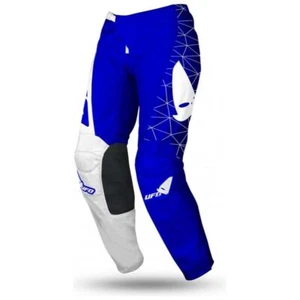 UFO Tecno MX Moto Motorcycle Motorbike Trouser Blue / White - Picture 1 of 2