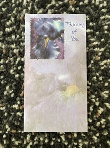 Thinking of You Sympathy Trauerkarte lila Textur - Bild 1 von 5