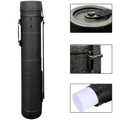 Tubo de transporte de obras de arte cartera extensible mango de transporte impresiones de dibujo Foto 1 de 4