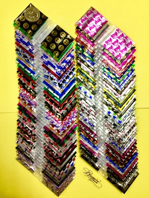 BaggiesSince1987- 1515 ZipSeal BAGS 50 DESIGN MIX 100PCS METALLIC P, 👀Details🔽 - Image 1 of 4